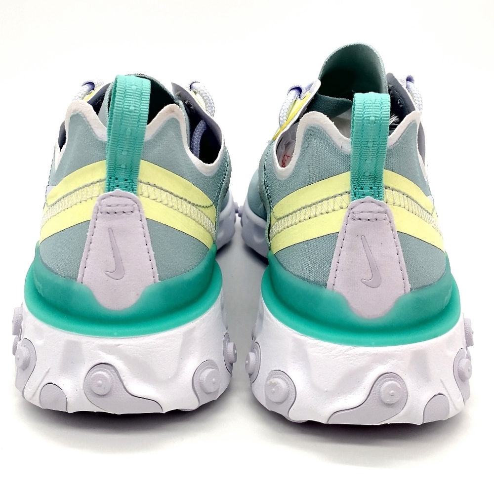 Nike React Element 55 Running Sneakers Teal White Women's Size 6.5 BQ2728-301 - Picture 5 of 8